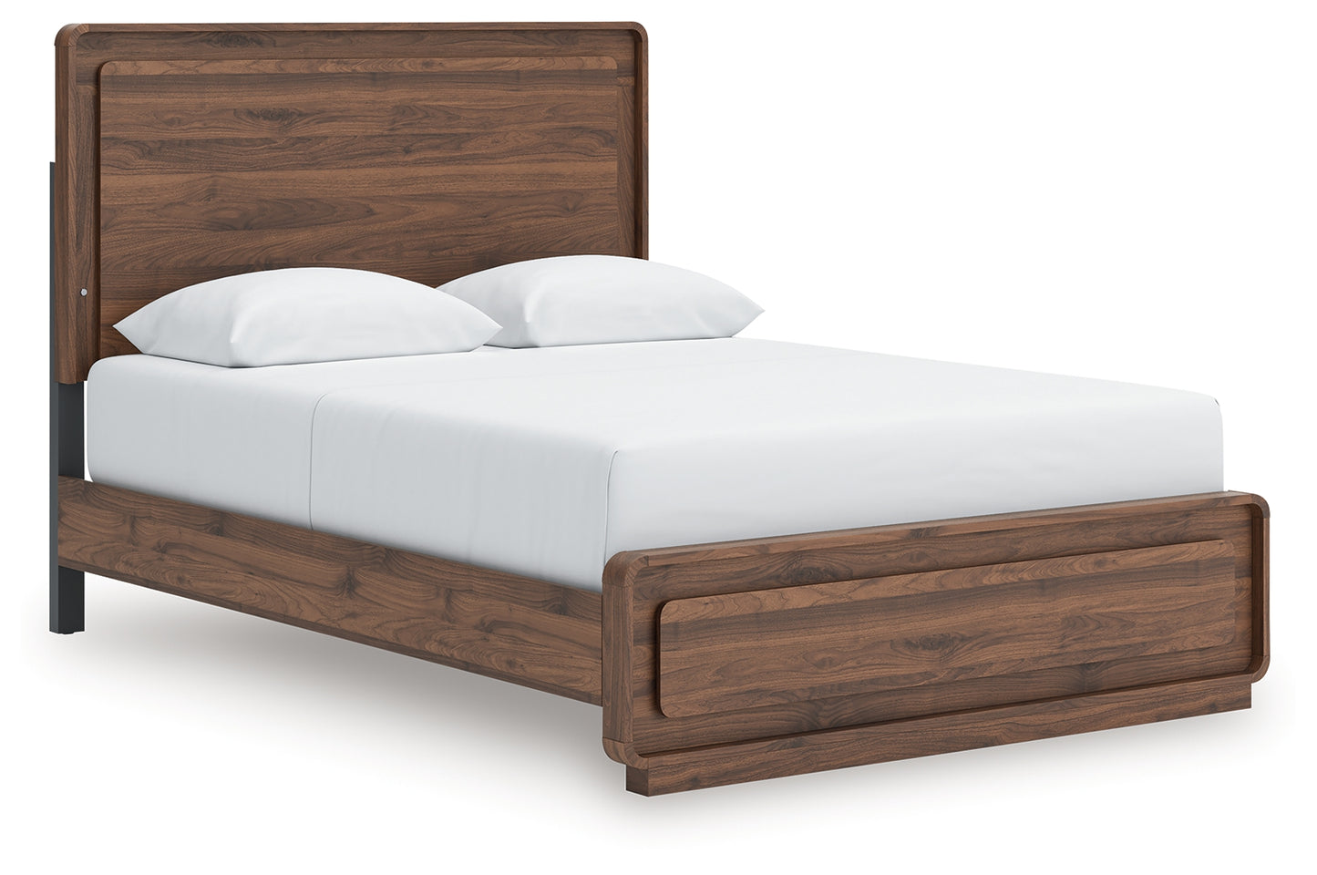 Stuart Furniture Outlet - Ashley Furniture - Fortlorn Bedroom - Queen Panel Bed / Walnut Brown - PCB386B2