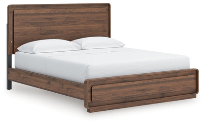 Stuart Furniture Outlet - Ashley Furniture - Fortlorn Bedroom - California King Panel Bed / Walnut Brown - PCB386B5