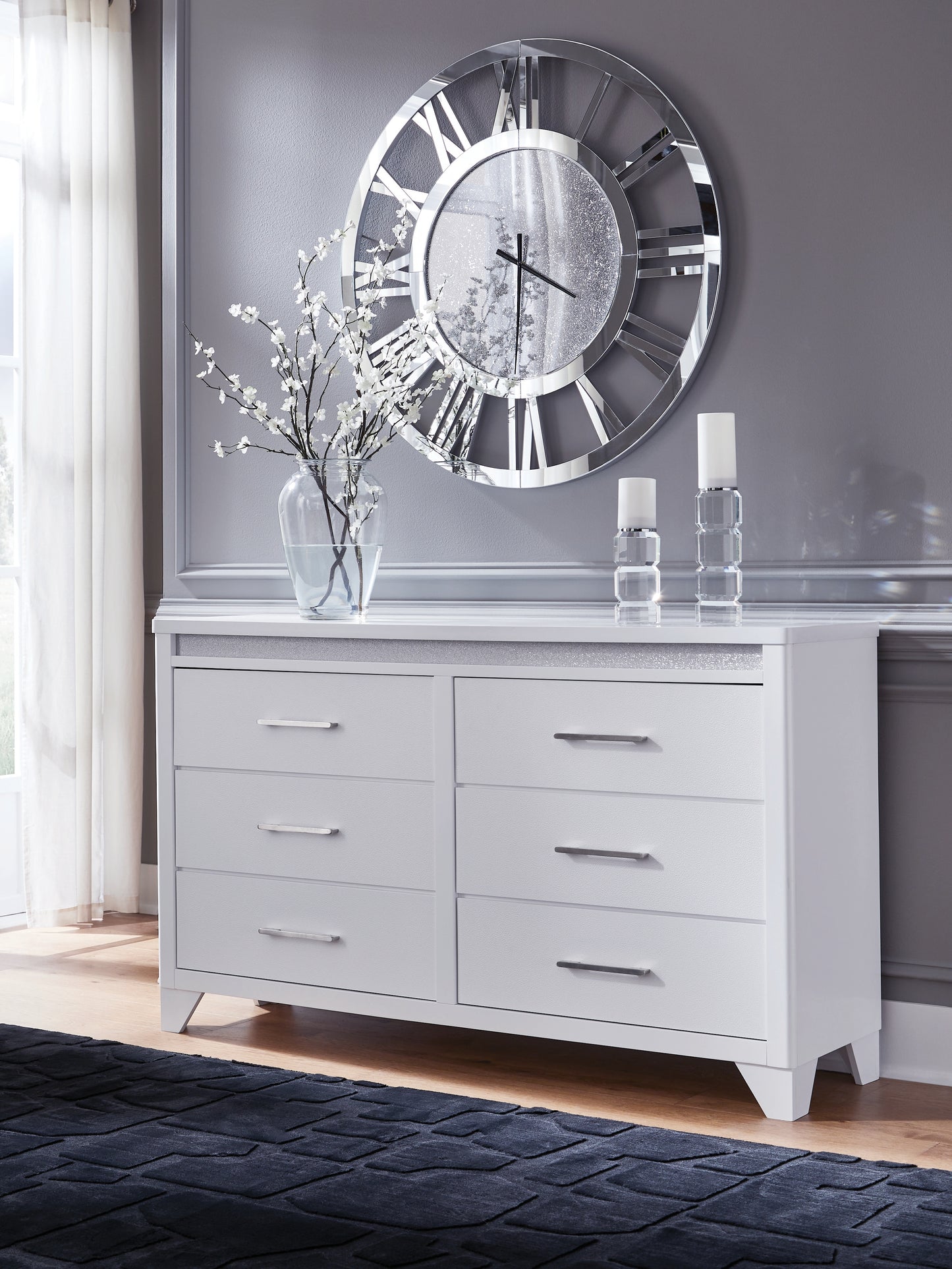 Stuart Furniture Outlet - Ashley Furniture - Jarlee Bedroom - Dresser / White - PCB392-31