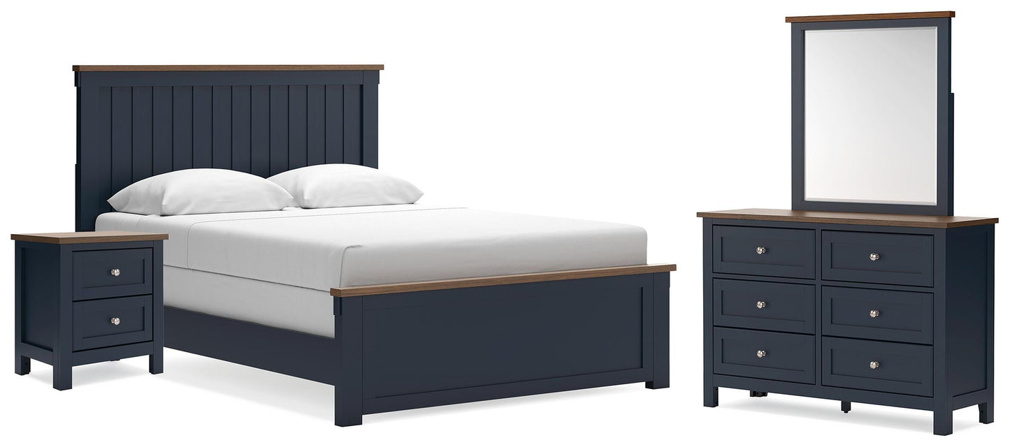 Stuart Furniture Outlet - Ashley Furniture - Landocken Queen Panel Bed, Dresser, Mirror and Nightstand - Queen Panel Bed, Dresser, Mirror and Nightstand - B414B18