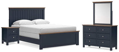 Stuart Furniture Outlet - Ashley Furniture - Landocken Queen Panel Bed, Dresser, Mirror and Nightstand - Queen Panel Bed, Dresser, Mirror and Nightstand - B414B18