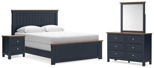 Stuart Furniture Outlet - Ashley Furniture - Landocken Queen Panel Bed, Dresser, Mirror and Nightstand - Queen Panel Bed, Dresser, Mirror and Nightstand - B414B18