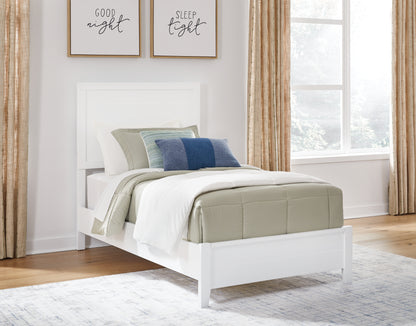 Stuart Furniture Outlet - Ashley Furniture - Binterglen Bedroom - Twin Panel Bed / White - B427B2