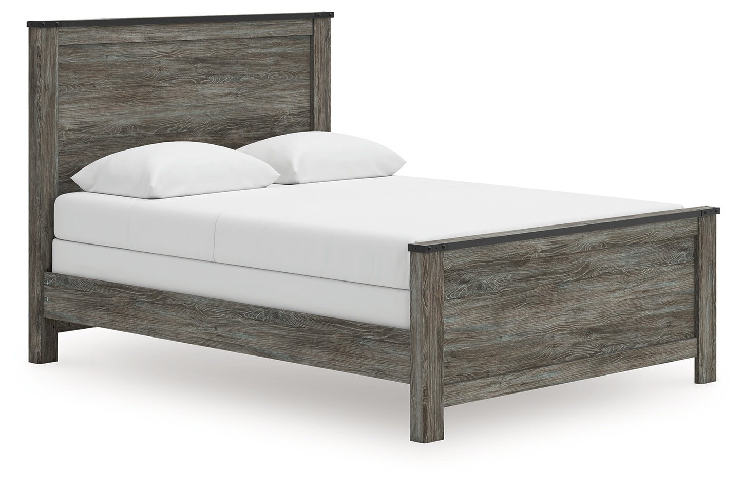 Stuart Furniture Outlet - Ashley Furniture - Frandern Bedroom - Queen Panel Bed / Black/Gray - B4480B21