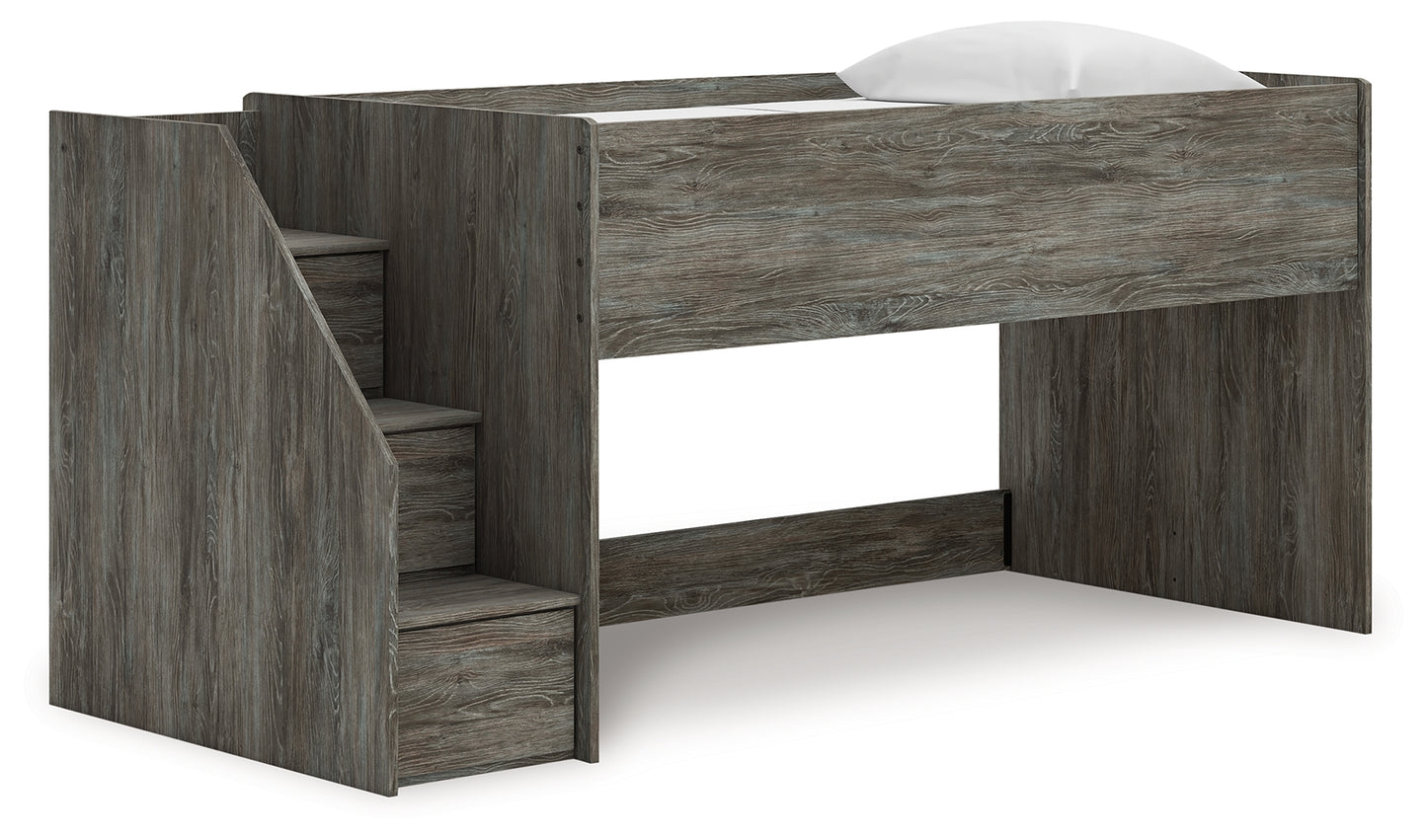 Stuart Furniture Outlet - Ashley Furniture - Frandern Bedroom - Twin Loft Bed / Gray - B4480B12