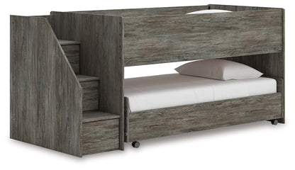 Stuart Furniture Outlet - Ashley Furniture - Frandern Bedroom - Twin over Twin Loft Bed / Gray - B4480B13
