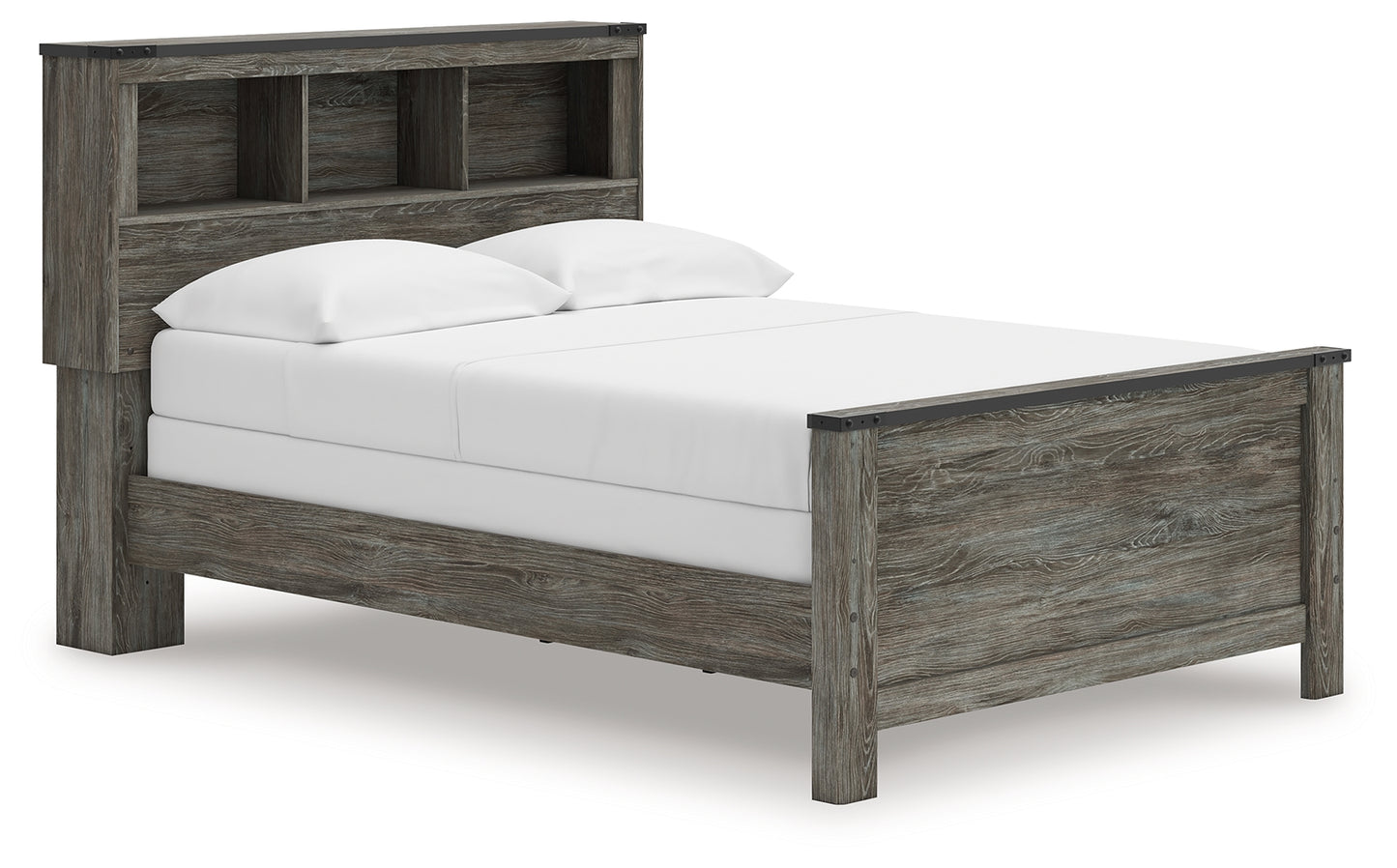 Stuart Furniture Outlet - Ashley Furniture - Frandern Bedroom - Full Bookcase Panel Bed / Gray - B4480B3