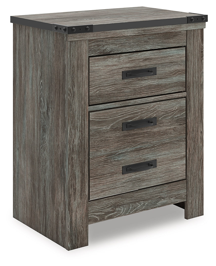Stuart Furniture Outlet - Ashley Furniture - Frandern Bedroom - Two Drawer Night Stand / Gray - B4480-92