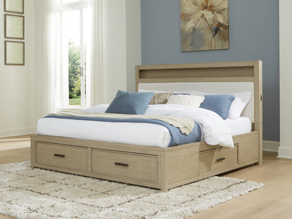 Stuart Furniture Outlet - Ashley Furniture - Calmoro Bedroom - King Bookcase Bed / Gray - B602B8