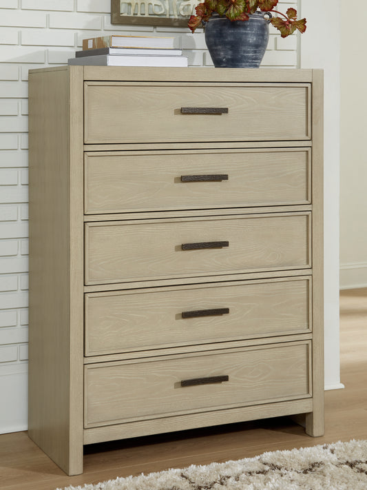 Stuart Furniture Outlet - Ashley Furniture - Calmoro Bedroom - Five Drawer Chest - B602-46