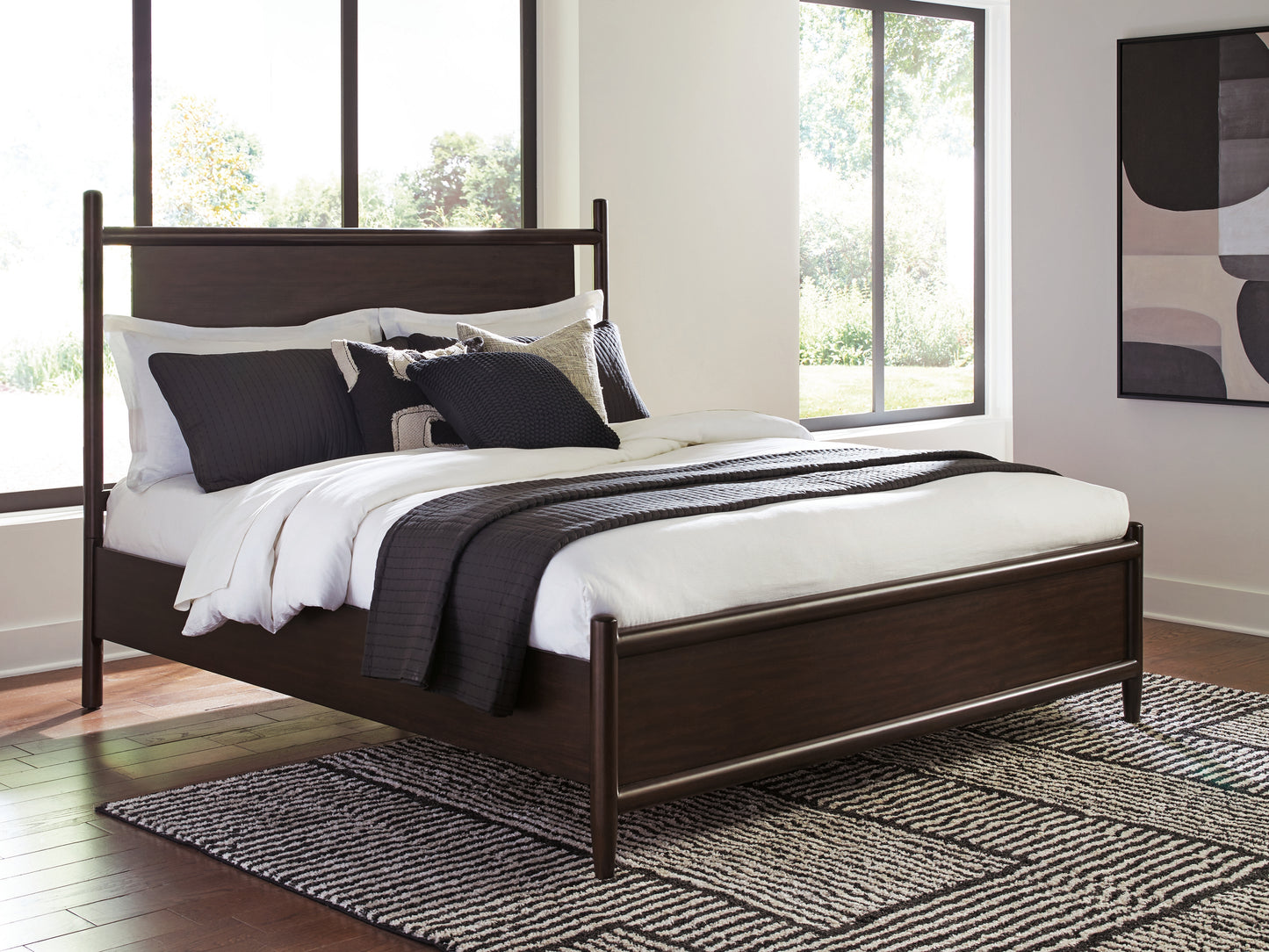 Stuart Furniture Outlet - Ashley Furniture - Dantenton Bedroom - California King Panel Bed / Merlot - B611B7