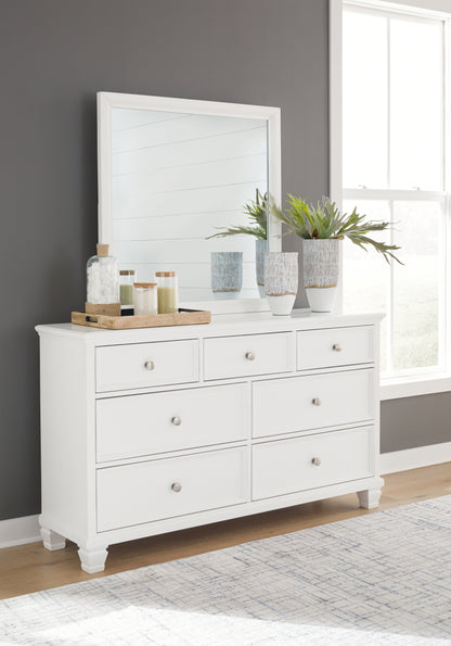 Stuart Furniture Outlet - Ashley Furniture - Fortman Bedroom - Dresser and Mirror / White - B680B1