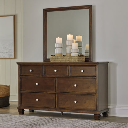 Stuart Furniture Outlet - Ashley Furniture - Danabrin Bedroom - Dresser and Mirror / Brown - B685B1