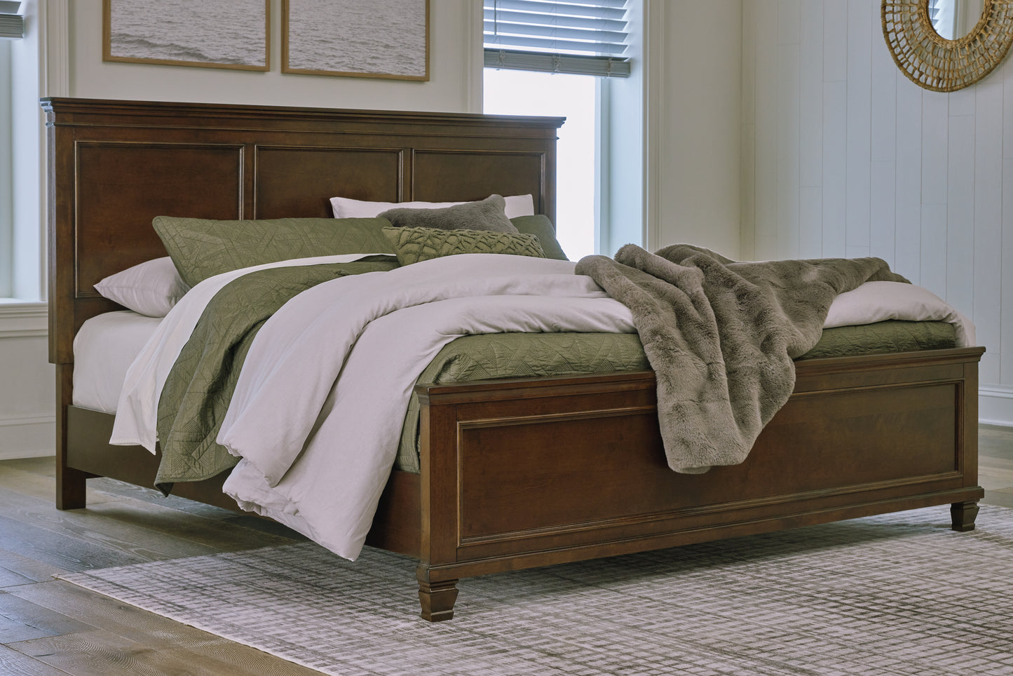 Stuart Furniture Outlet - Ashley Furniture - Danabrin Bedroom - King Panel Bed / Brown - B685B4