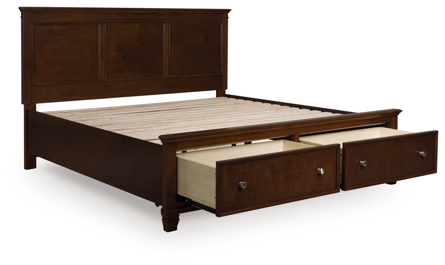 Stuart Furniture Outlet - Ashley Furniture - Danabrin Bedroom - King Panel Storage Bed / Brown - B685B18