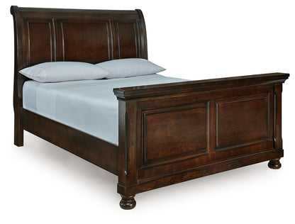 Stuart Furniture Outlet - Ashley Furniture - Porter Bedroom - Queen Sleigh Bed / Rustic Brown - B697B48