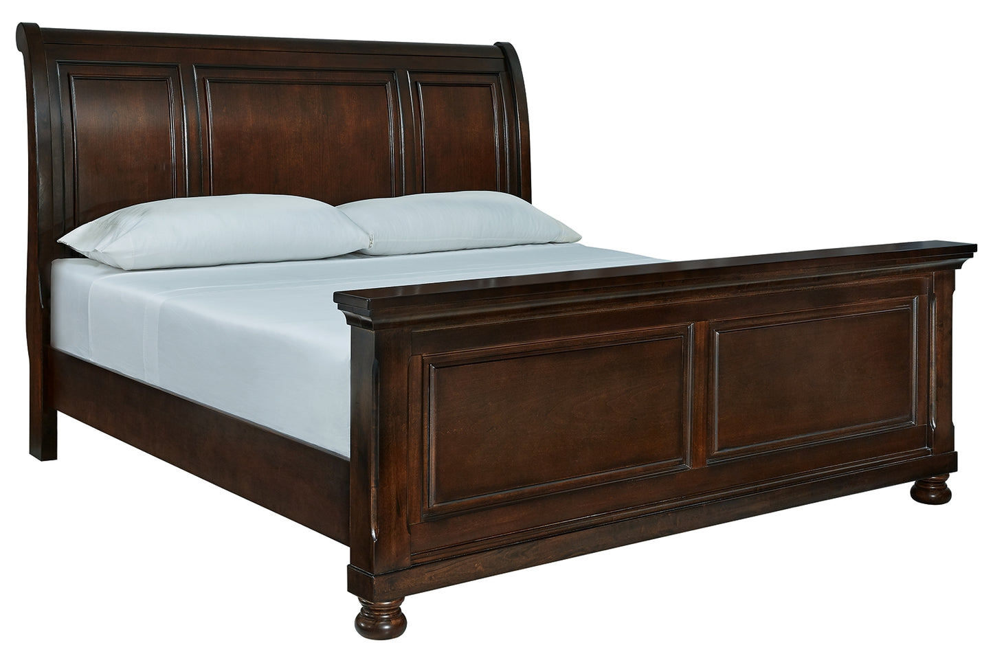 Stuart Furniture Outlet - Ashley Furniture - Porter Bedroom - California King Sleigh Bed / Rustic Brown - B697B50