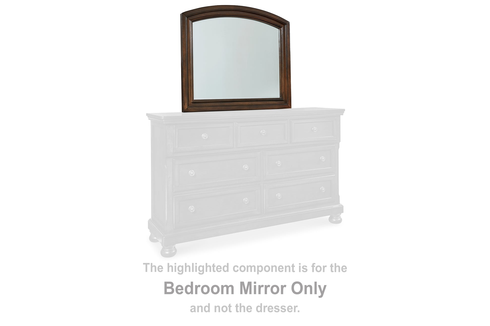 Stuart Furniture Outlet - Ashley Furniture - Porter Bedroom - Bedroom Mirror / Rustic Brown - B697-36