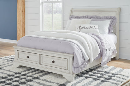 Stuart Furniture Outlet - Ashley Furniture - Robbinsdale Bedroom - Full Sleigh Storage Bed / Antique White - B742B13