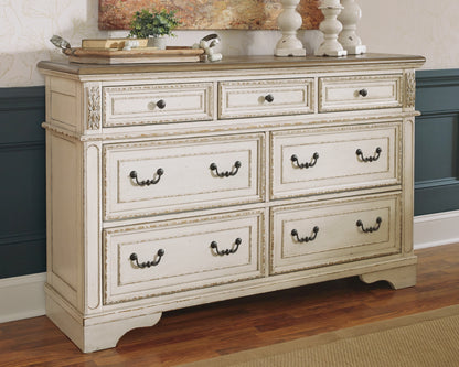 Stuart Furniture Outlet - Ashley Furniture - Realyn Bedroom - California King Upholstered Storage Bed / Two-tone - B743B21