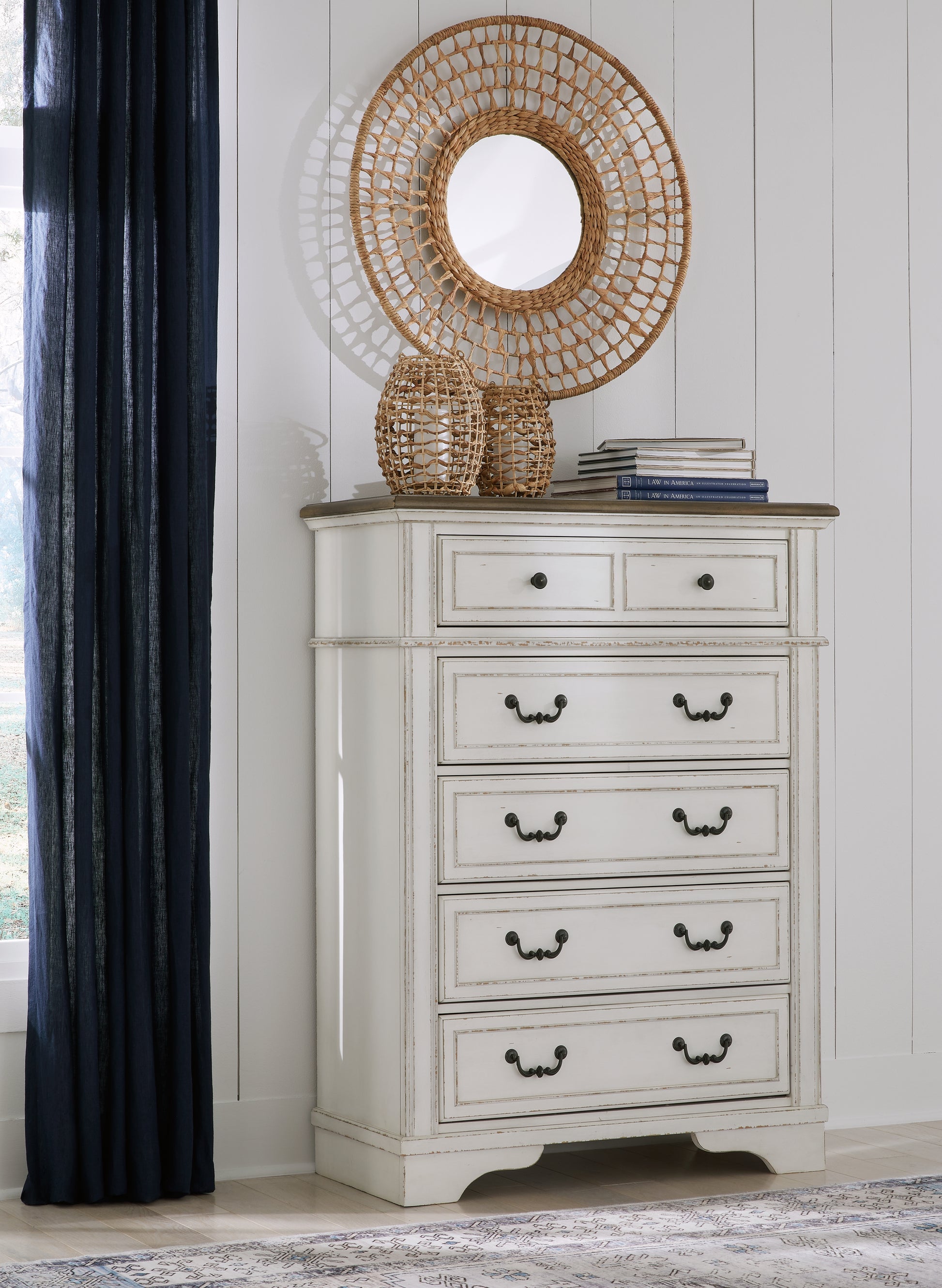 Stuart Furniture Outlet - Ashley Furniture - Blendon Bedroom - Five Drawer Chest / Two-tone - B747-46