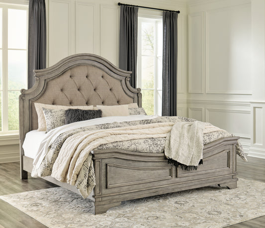 Stuart Furniture Outlet - Ashley Furniture - Lodenbay Bedroom - King Panel Bed / Antique Gray - B751B4