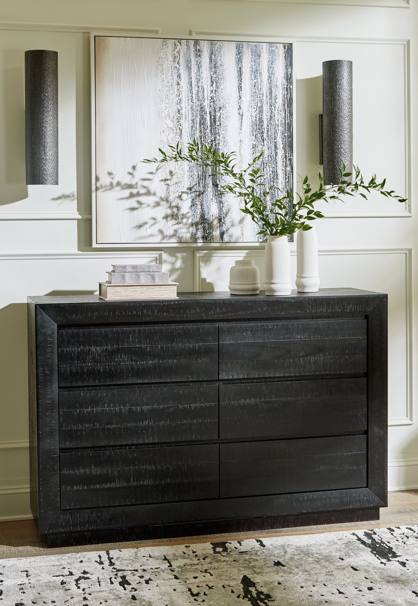 Stuart Furniture Outlet - Ashley Furniture - Londer Bedroom - Dresser / Black - B768-31