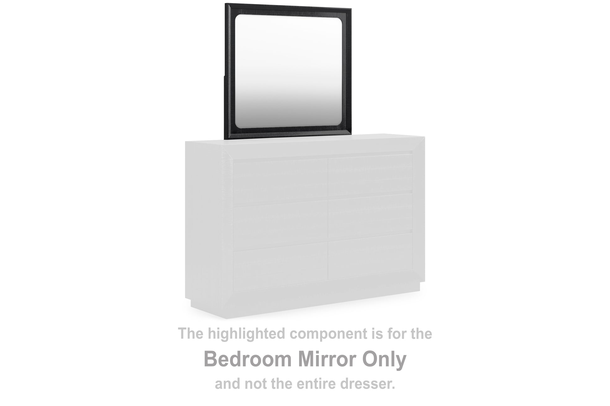 Stuart Furniture Outlet - Ashley Furniture - Londer Bedroom - Bedroom Mirror / Black - B768-36