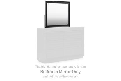 Stuart Furniture Outlet - Ashley Furniture - Londer Bedroom - Bedroom Mirror / Black - B768-36