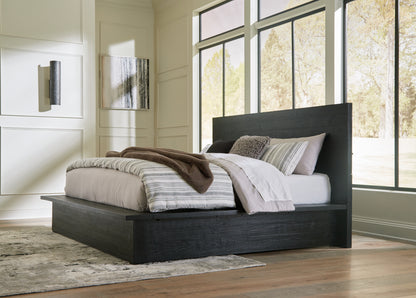 Stuart Furniture Outlet - Ashley Furniture - Londer Bedroom - King Panel Bed / Black - B768B4