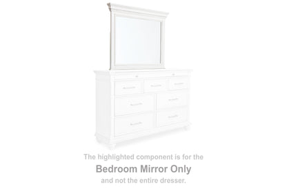Stuart Furniture Outlet - Ashley Furniture - Kanwyn Bedroom - Bedroom Mirror / Whitewash - B777-36