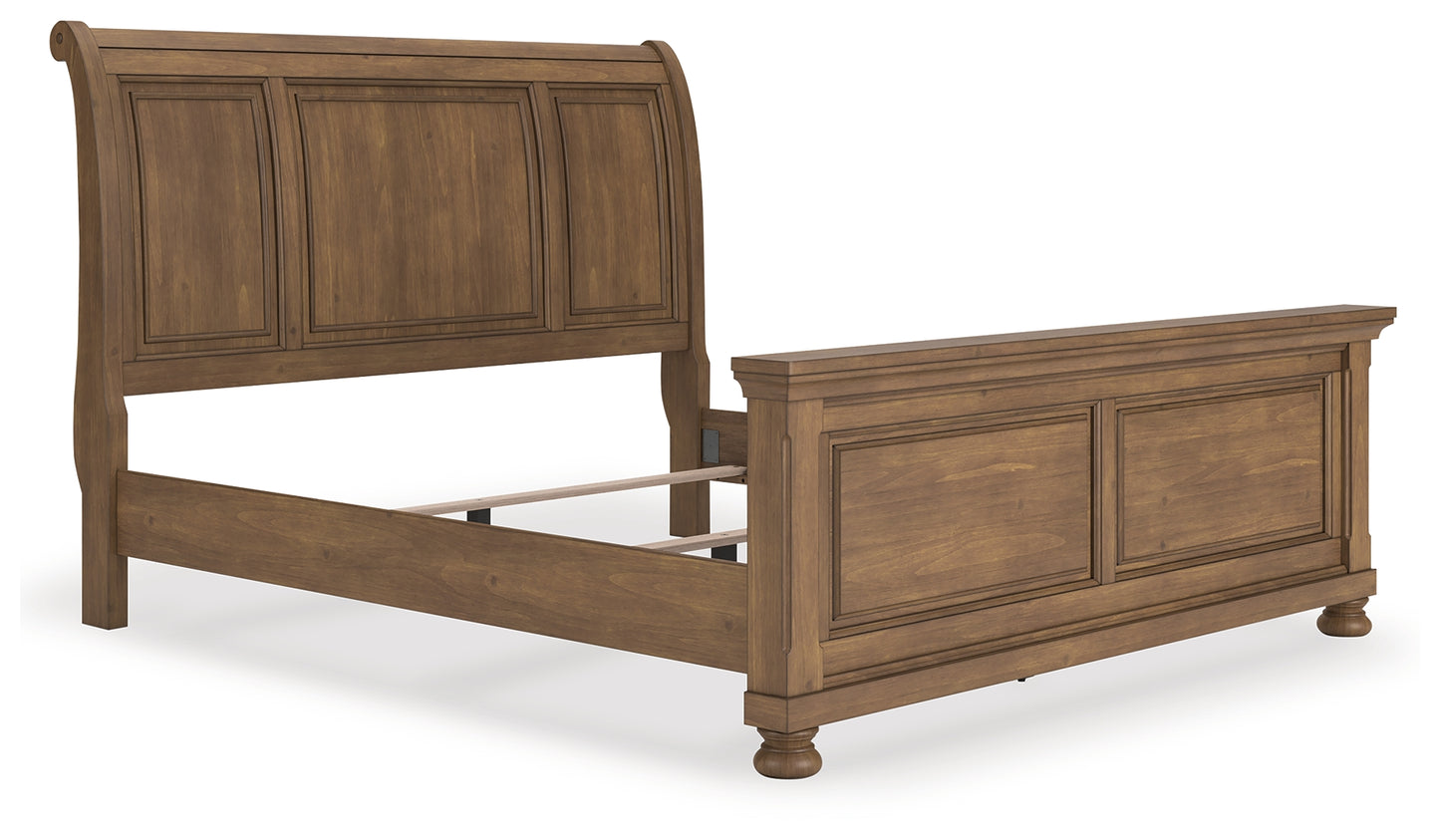 Stuart Furniture Outlet - Ashley Furniture - Feddinger Bedroom - King Sleigh Bed / Medium Brown - PCB779B15