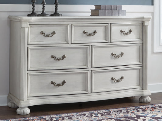Stuart Furniture Outlet - Ashley Furniture - Montelaine Bedroom - Five Drawer Chest / Antique White - B795-46