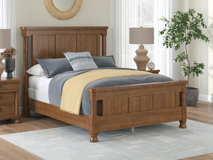 Stuart Furniture Outlet - Ashley Furniture - Rowlenstown Bedroom - Queen Poster Bed / Brown - PCB824B2