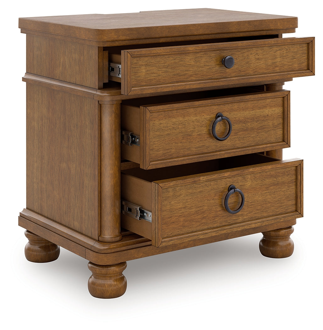 Stuart Furniture Outlet - Ashley Furniture - Rowlenstown Bedroom - Three Drawer Night Stand / Brown - PCB824-93