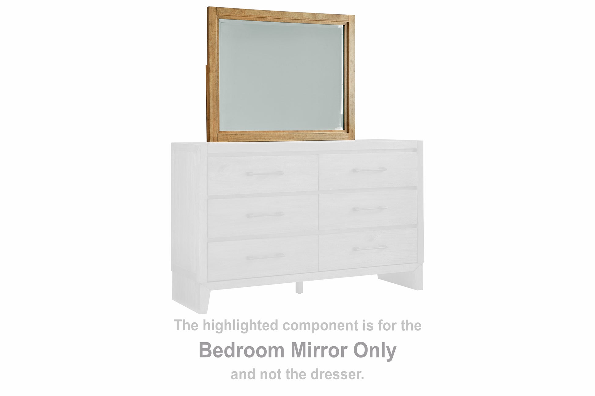 Stuart Furniture Outlet - Ashley Furniture - Sherbana Bedroom - Bedroom Mirror / Light Brown - B833-36