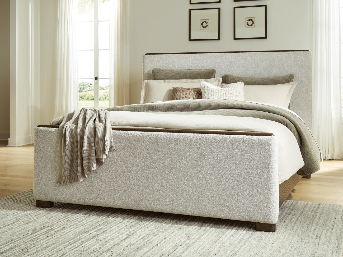 Stuart Furniture Outlet - Ashley Furniture - Radkin Bedroom - California King Upholstered Panel Bed - PCB843B5