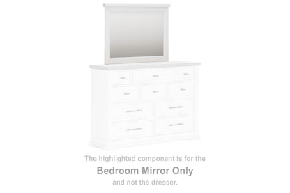 Stuart Furniture Outlet - Ashley Furniture - Ashbryn Bedroom - Bedroom Mirror / White/Natural - B844-36