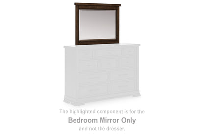 Stuart Furniture Outlet - Ashley Furniture - Taffenbrook Bedroom - Bedroom Mirror / Medium Brown - B849-36