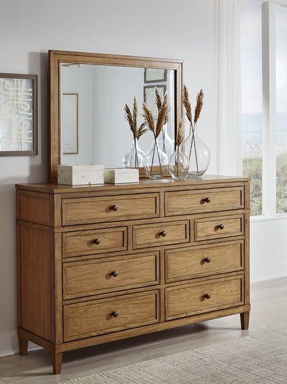 Stuart Furniture Outlet - Ashley Furniture - Sharlance Bedroom - Dresser and Mirror / Brown - B895B1