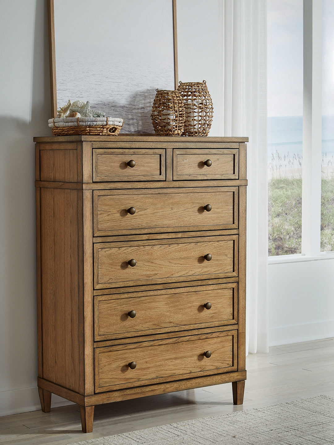 Stuart Furniture Outlet - Ashley Furniture - Sharlance Bedroom - Six Drawer Chest / Brown - B895-46