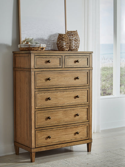 Stuart Furniture Outlet - Ashley Furniture - Sharlance Bedroom - Six Drawer Chest / Brown - B895-46