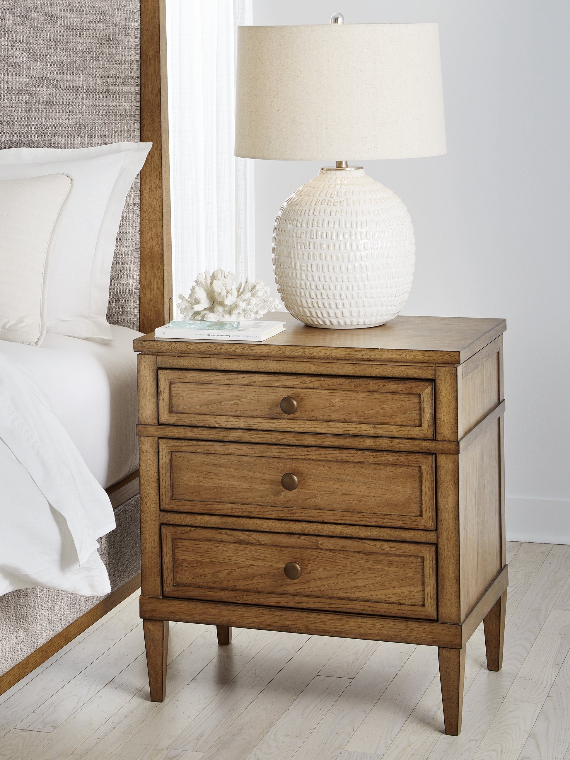 Stuart Furniture Outlet - Ashley Furniture - Sharlance Bedroom - Three Drawer Night Stand / Brown - B895-93