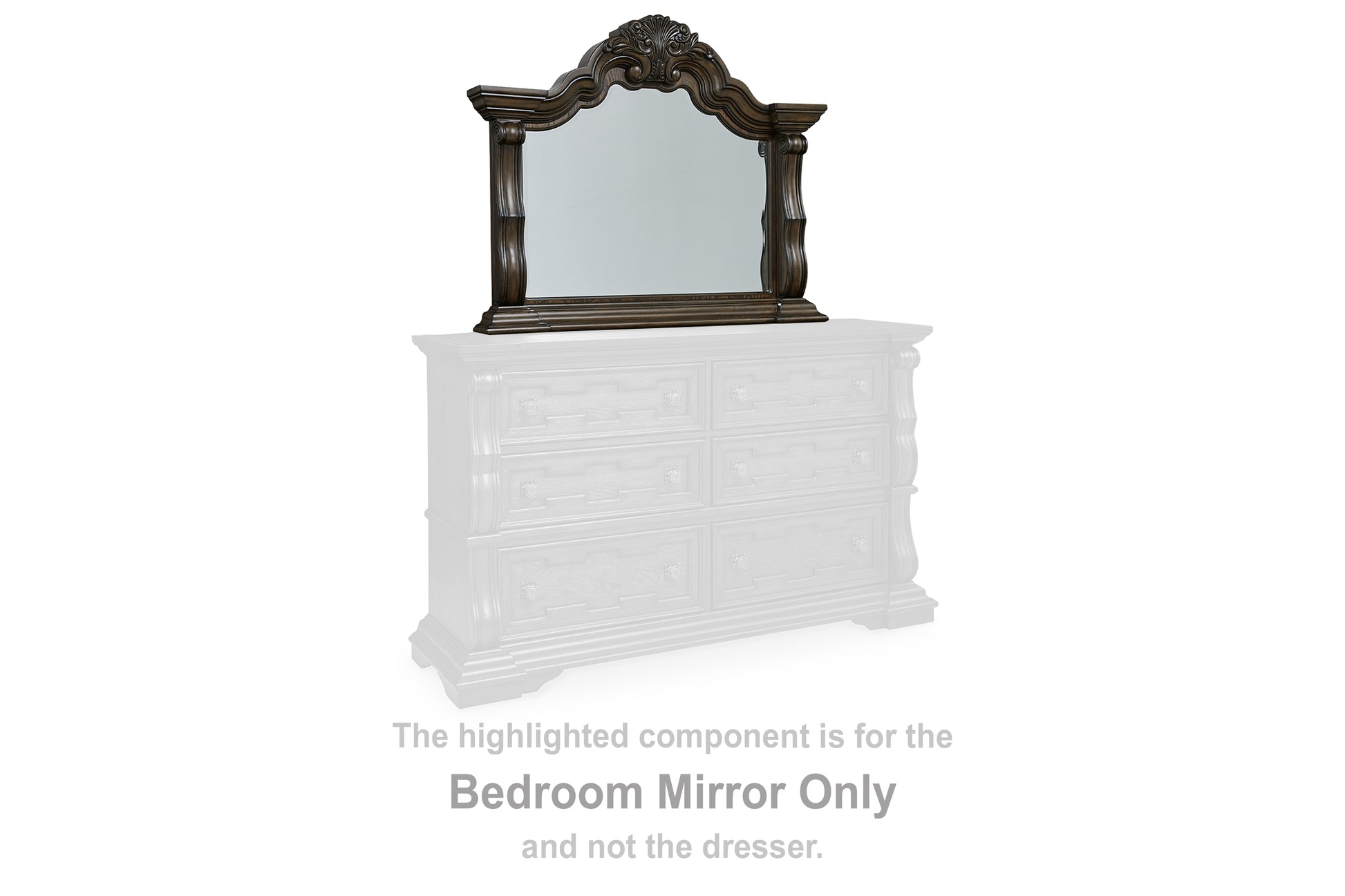 Stuart Furniture Outlet - Ashley Furniture - Maylee Bedroom - Bedroom Mirror / Dark Brown - B947-36