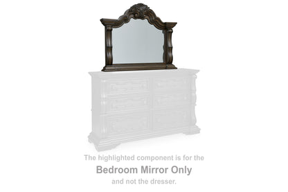 Stuart Furniture Outlet - Ashley Furniture - Maylee Bedroom - Bedroom Mirror / Dark Brown - B947-36