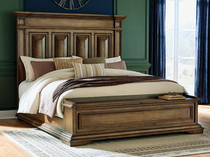 Stuart Furniture Outlet - Ashley Furniture - Frantanna Bedroom - King Panel Storage Bed / Brown - PCB949B8