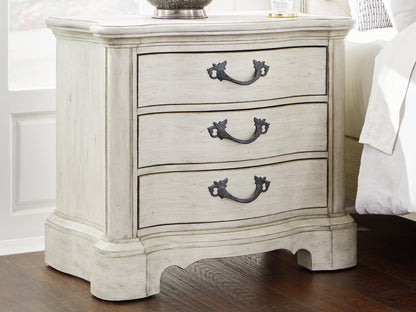 Stuart Furniture Outlet - Ashley Furniture - Arlendyne Bedroom - Three Drawer Night Stand / Antique White - B980-93
