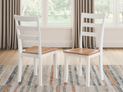 Stuart Furniture Outlet - Ashley Furniture - Gesthaven Dining Room - Dining Chair (Set of 2) / Natural/White - D398-01X2