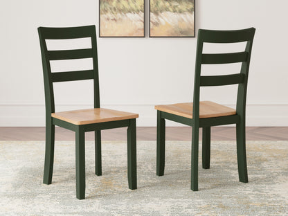 Stuart Furniture Outlet - Ashley Furniture - Gesthaven Dining Room - Dining Chair (Set of 2) / Natural/Green - D401-01X2