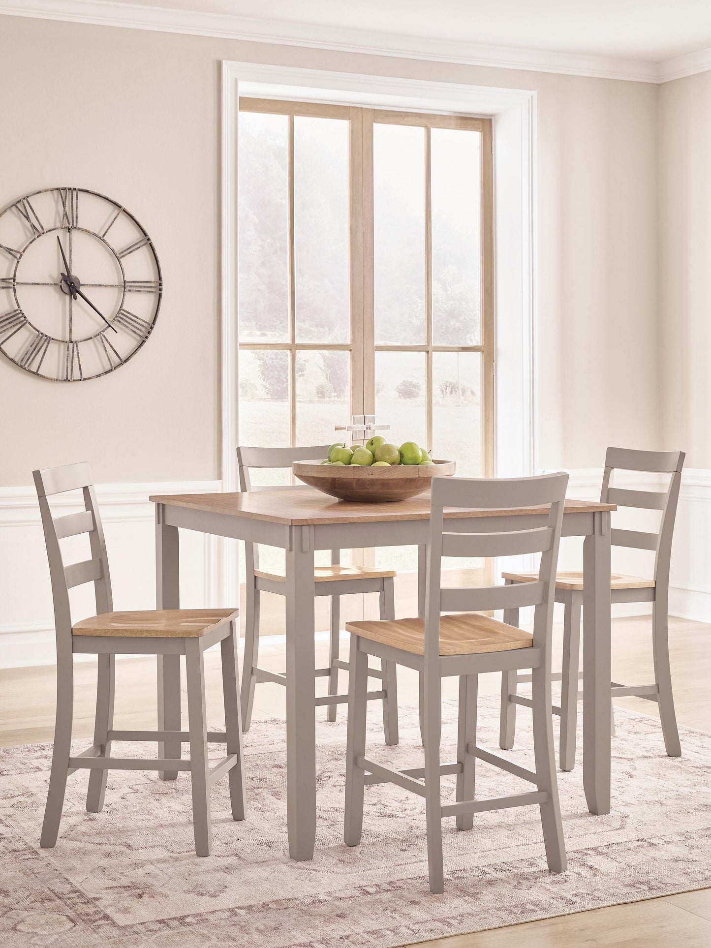 Stuart Furniture Outlet - Ashley Furniture - Harperfeld Dining Room - DRM Counter Table Set (5/CN) - PCD403-223